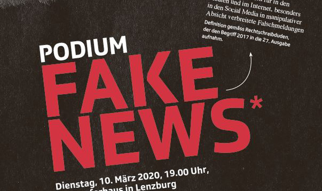 Bild von Podium "Fake News" im Stapferhaus - findet statt