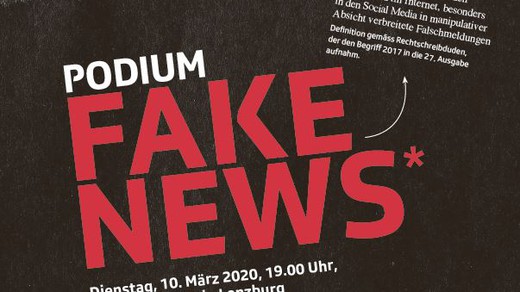 Bild von Podium "Fake News" im Stapferhaus - findet statt